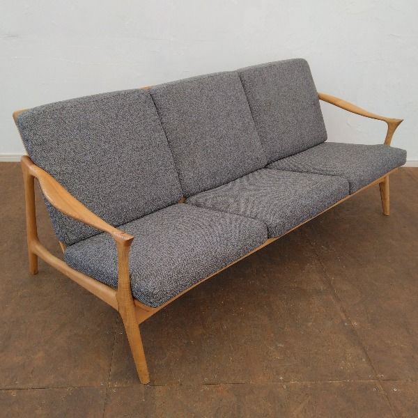 中古】 3人掛け ソファ グレー ソファー - メルカリ