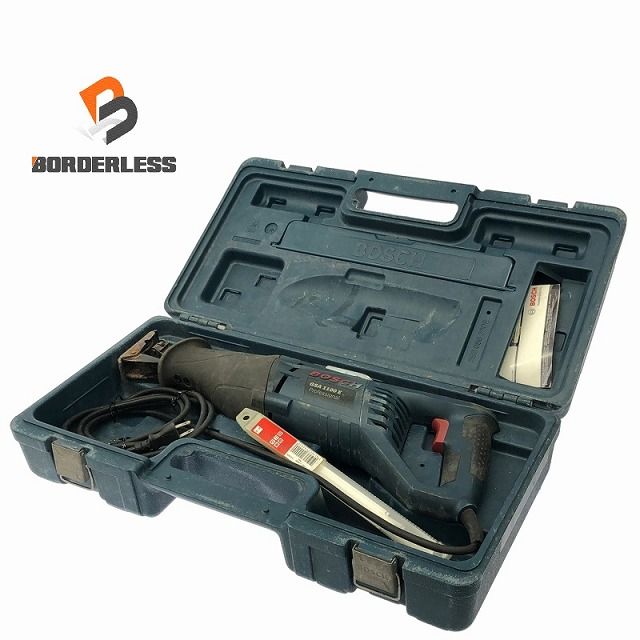品 BOSCH ボッシュ 100V セーバーソー GSA1100E 替刃3枚 ♥ 付き ケース付 コード式
