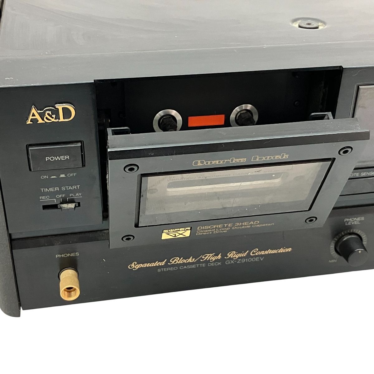 A&D GX-Z9100EV ステレオカセットデッキ アカイ リモコン 説明書付き 動作ジャンク 美品 A\u0026D ステレオ カセットデッキ GX-Z9100EV 日本製