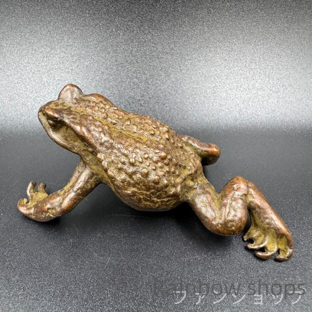 銅細工 カエル エル香挿 茶寵 香道具 装飾品 工芸品 美術品 置物