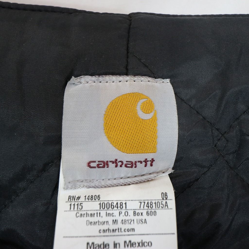 Carhartt カーハート 中綿 オーバーオール ワーク ダブルニー ブラック