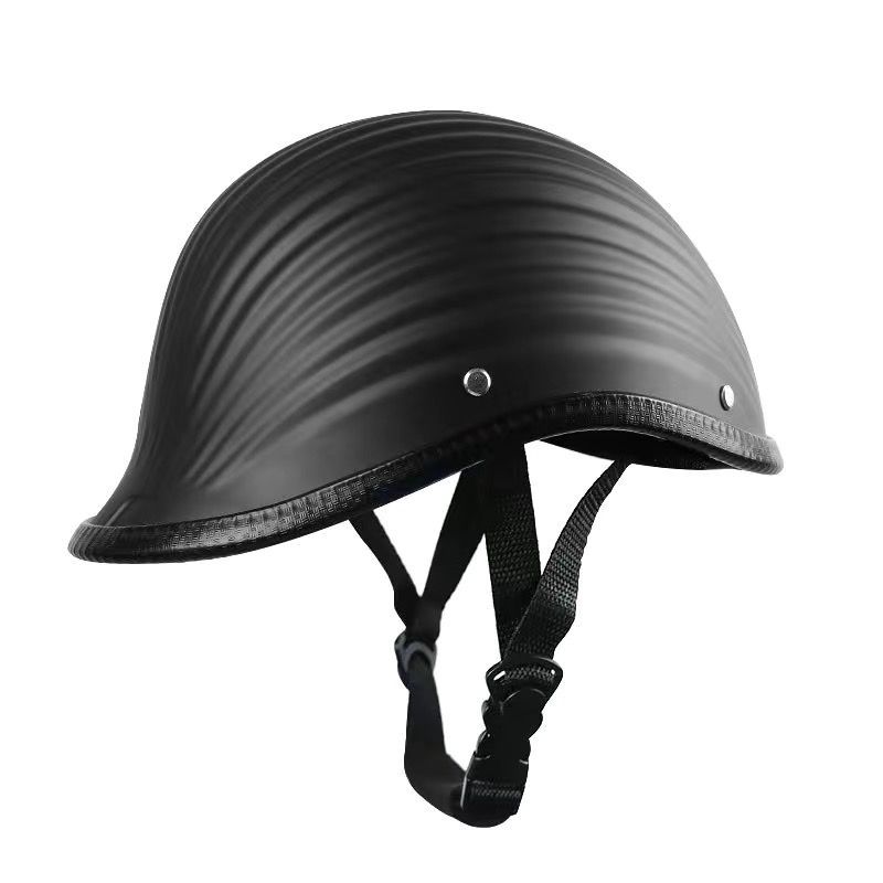 人気ダックテール　ハーフヘルメット半キャップ半帽子半ヘル軽量ブラック　ホワイト