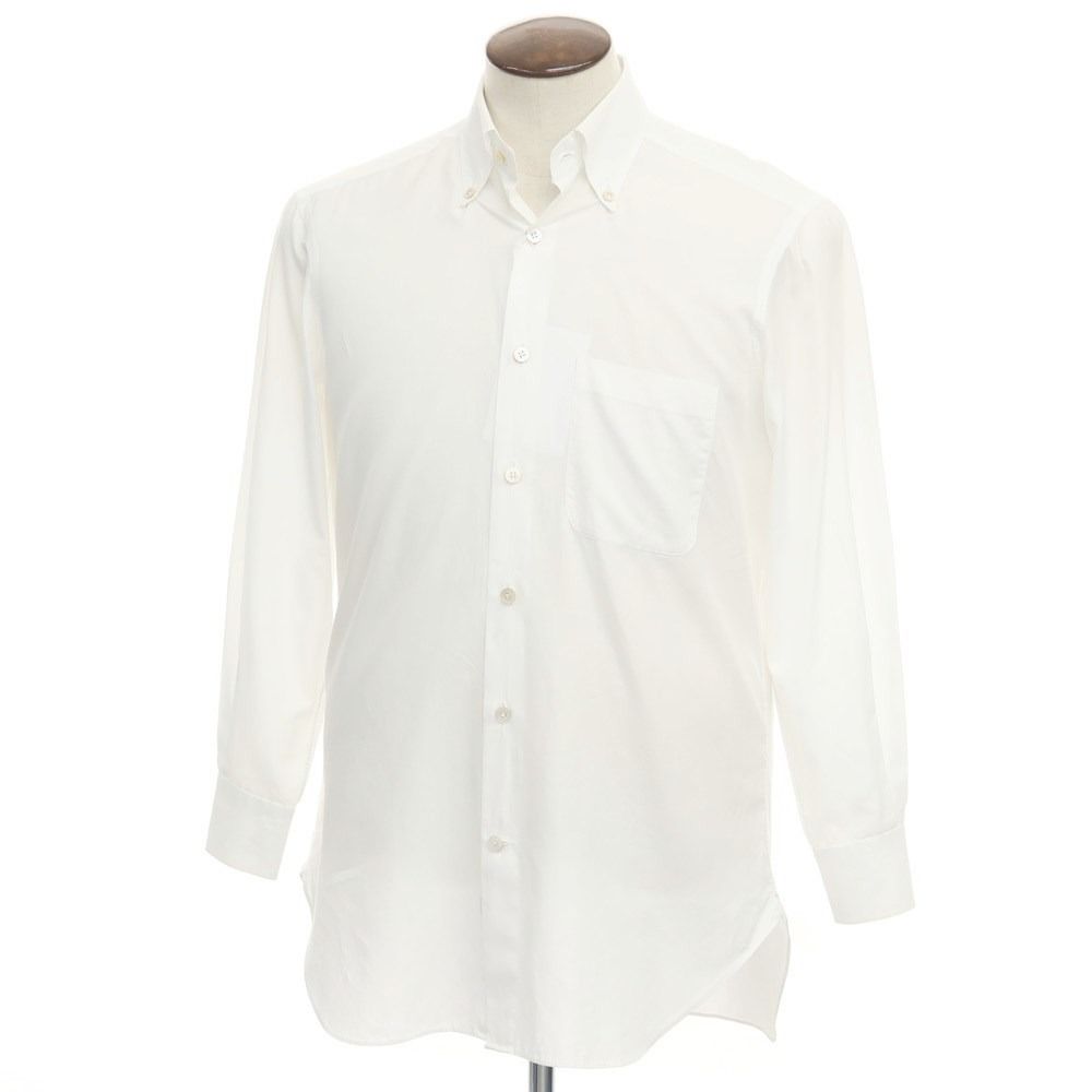 キートン Kiton ロイヤルオックスフォード ボタンダウン ドレスシャツ ホワイト【サイズ41】【メンズ】