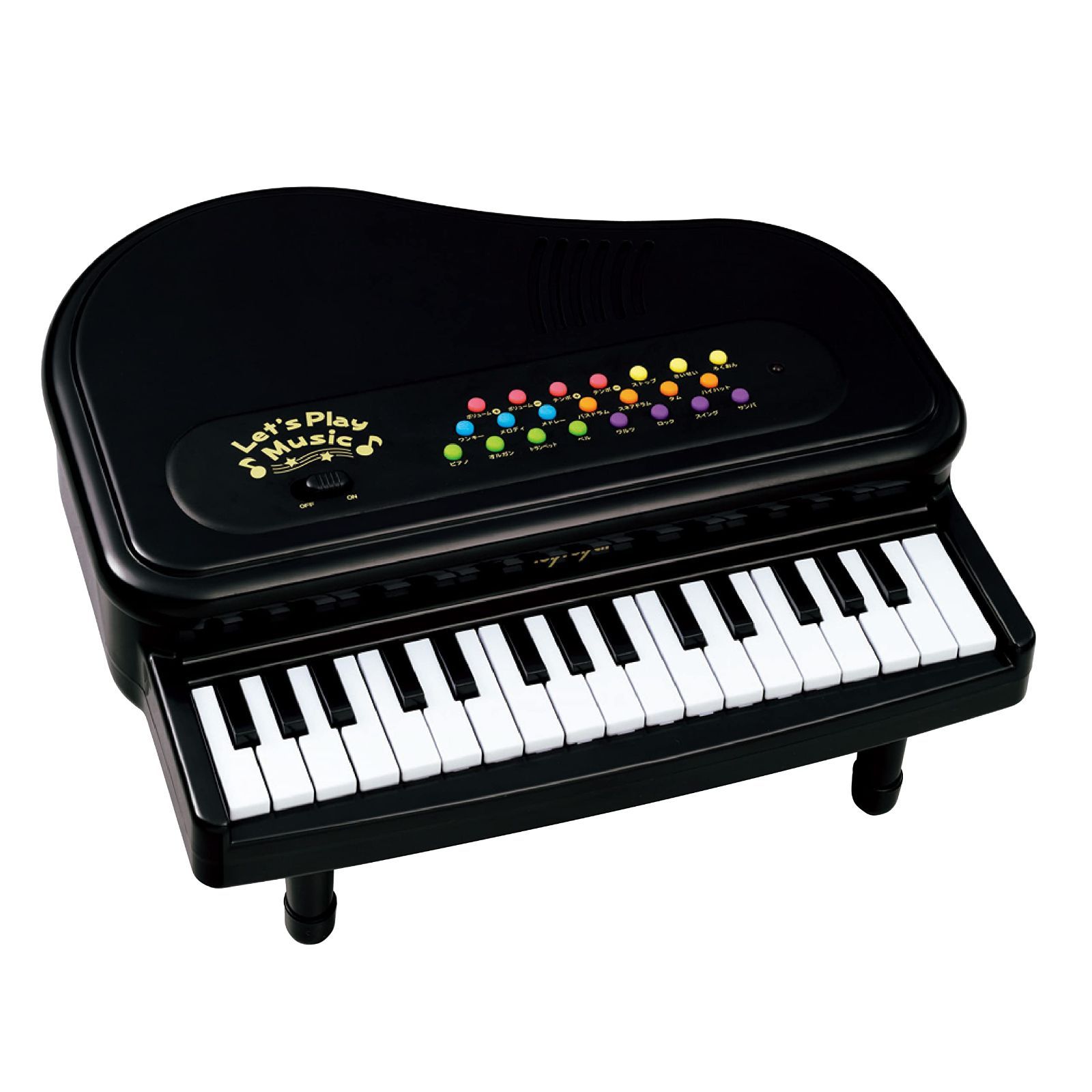 ) おもちゃ ピアノ メロディー機能付き 楽器音 / ( 録音 ( / 再生 リズム 機能 ) キッズミニピアノ 子供 音楽 ローヤル 知育玩具