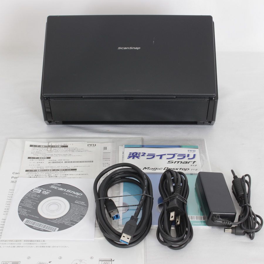 FUJITSU ScanSnap iX500 (USB、互換アダプタ付) - PC周辺機器