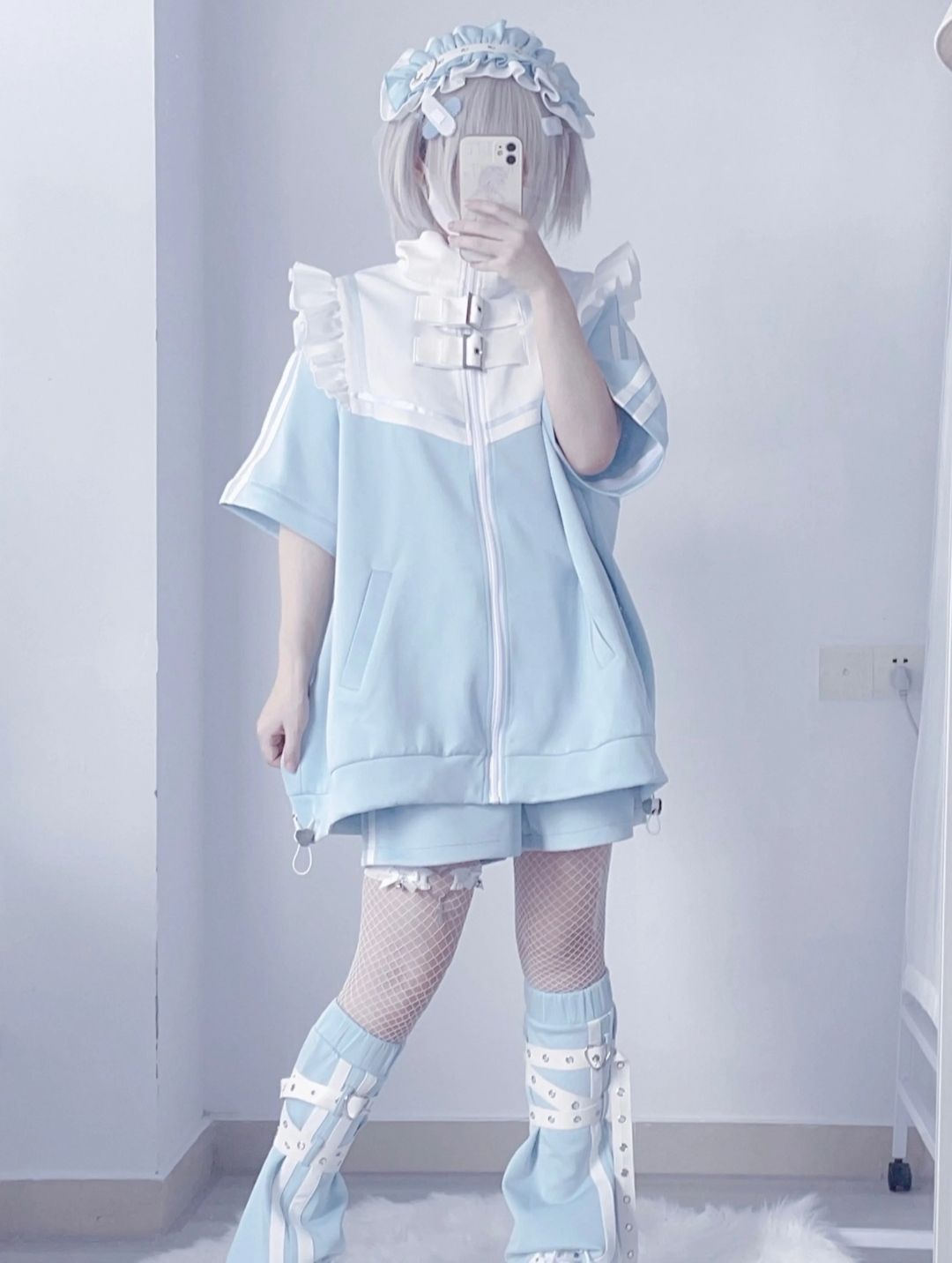 フリルジャージセット★天使界隈　ロリータ★地雷系　量産型♪ フリルジャージセット☆天使界隈 ロリータ☆地雷系 量産型