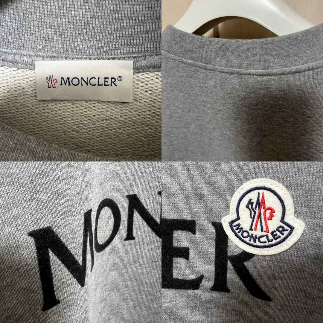 新品未使用タグ付き☆MONCLER レタリングロゴ スウェット S ブラック ☆未使用タグ付き・本物保証☆MONCLER レタリングロゴ