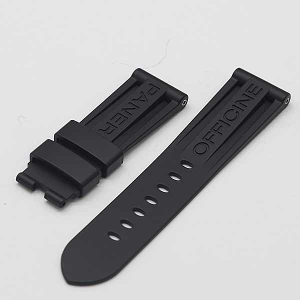 パネライ 純正ベルト ブラック ラバー 24mm メンズ腕時計用 2000000 NSK KTU