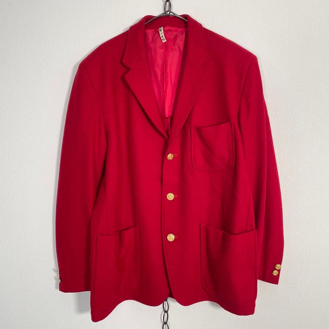 90sヴィンテージ rockers 3ボタン ウールテーラードジャケット 金