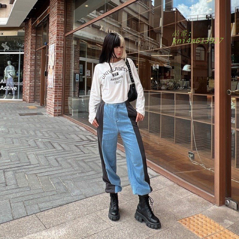 デニムパンツ韓国ファッ