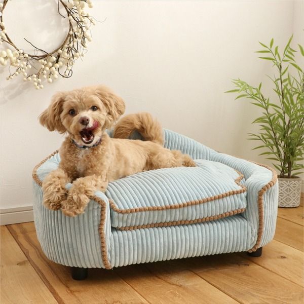 ペット用 ベッド ソファ 犬用 猫用 MARRON マロン BL ブルー ペット用品 代引不可