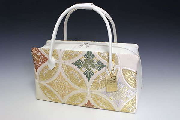 新品未使用 ！！特別セール！！京都 西陣 正絹 帯使用 利休バッグ　24122 正絹西陣帯地利休バッグ