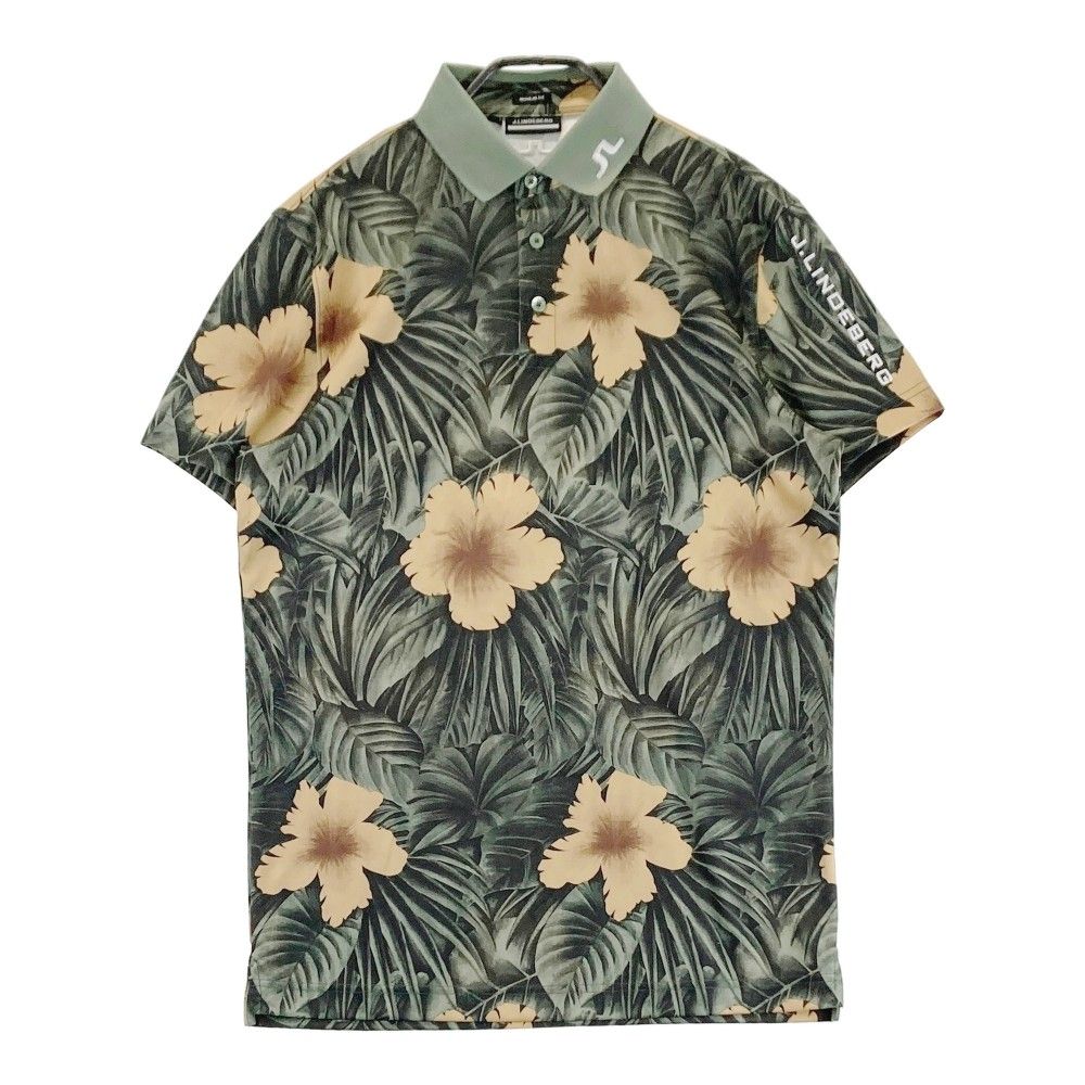 新品 J.LINDEBERG ゴルフ 半袖ポロシャツ ダークグリーン L