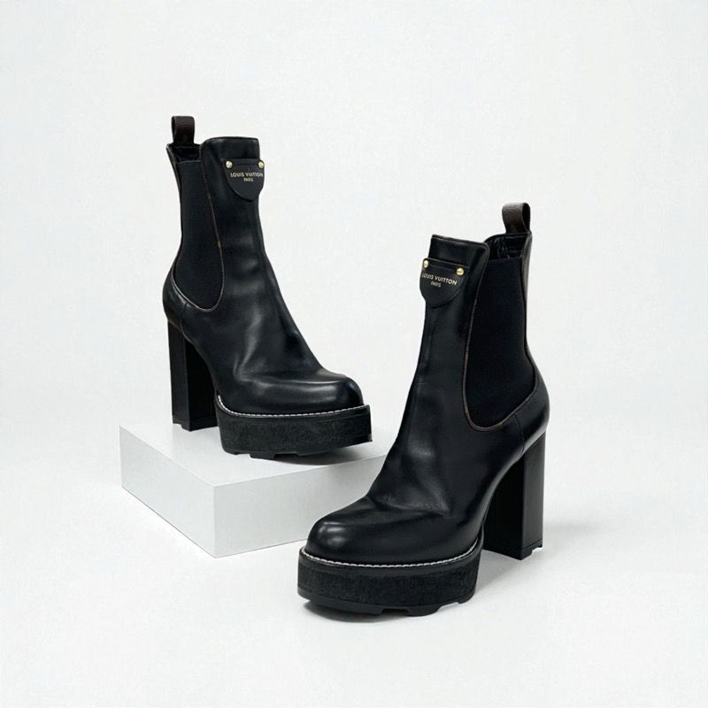 ルイヴィトン　ボブールライン　ブーツ　モノグラム　louis vuitton 楽天市場】【未使用品】 ルイヴィトン ブーツ LVボブール ライン