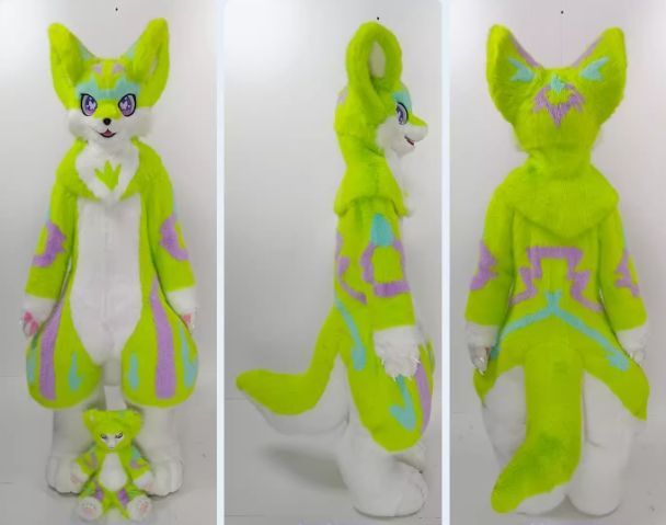 着ぐるみ ケモノ体 フルスーツ 短毛タイプ NO.8 最 セット 全身 ケモノ ファースーツ ぬいぐるみ コスプレ コスチューム