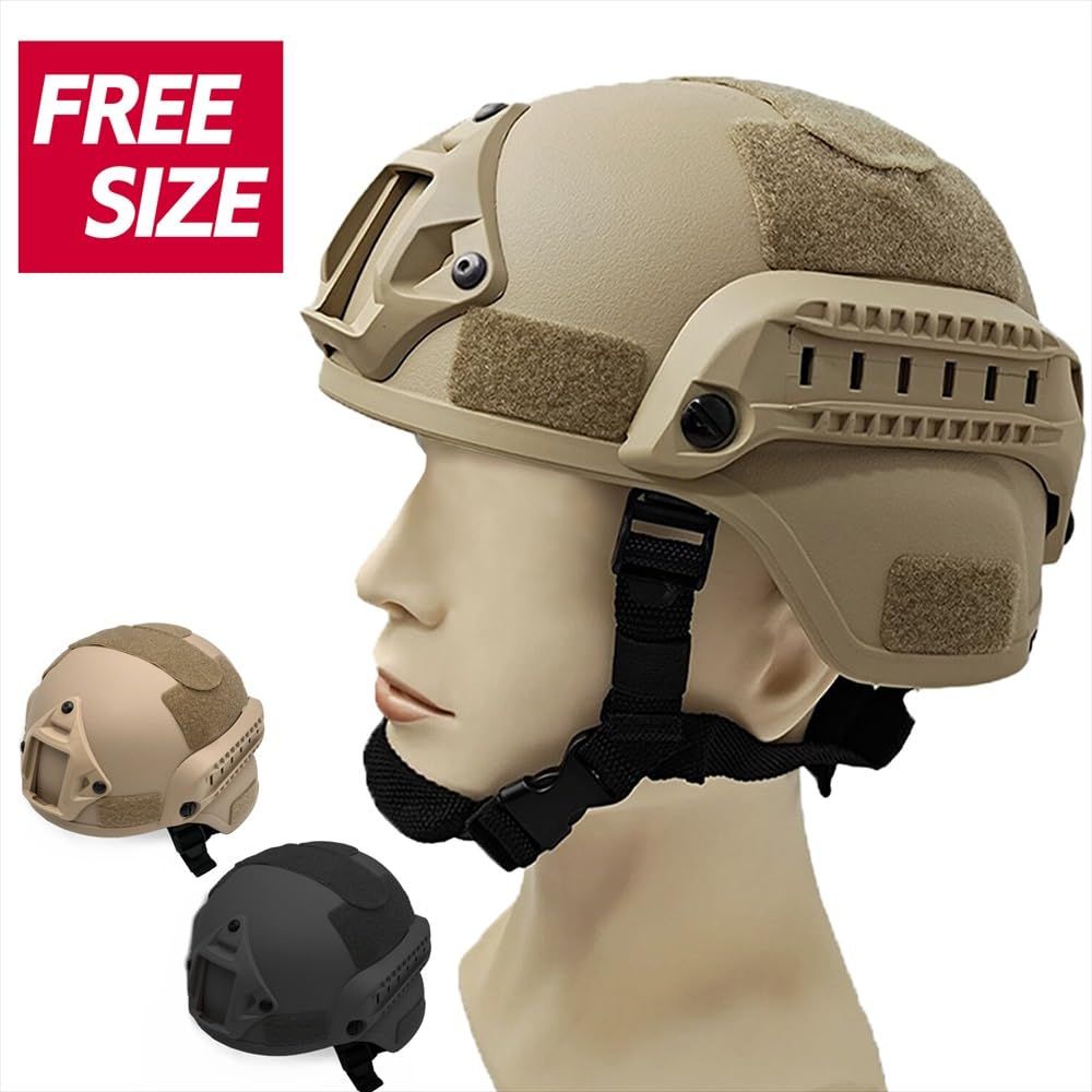 S-NET サバゲー ヘルメット タクティカル 装備 コスプレ 迷彩