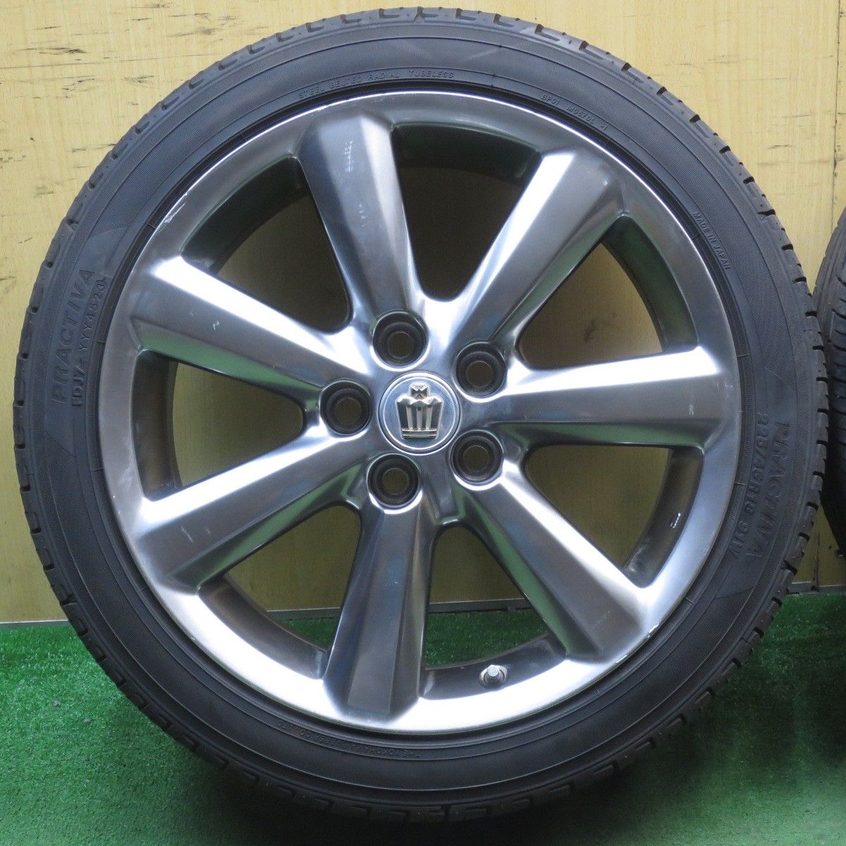 バリ溝！23年！9分☆トヨタ 180系 クラウン アスリート 純正 225/45R18 