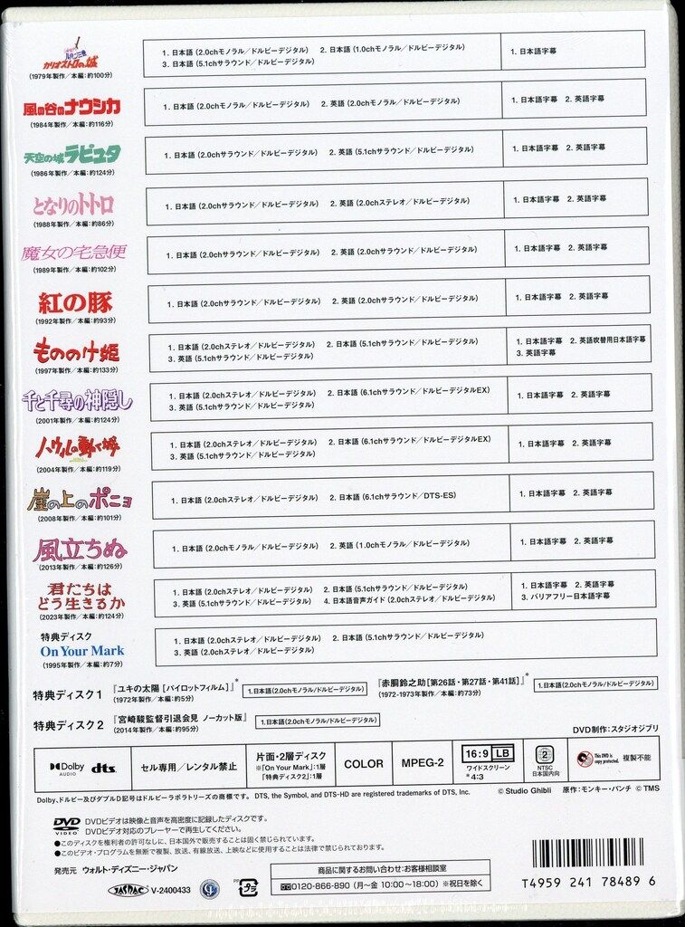 アニメDVD 宮﨑駿 増補版 宮﨑駿監督作品集