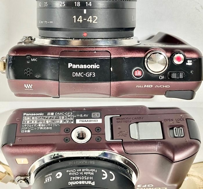 ひ*り様 Lumix GF3 ミラーレス一眼セット 現状品】Panasonic パナソニック LUMIX GF3 ミラーレス一眼
