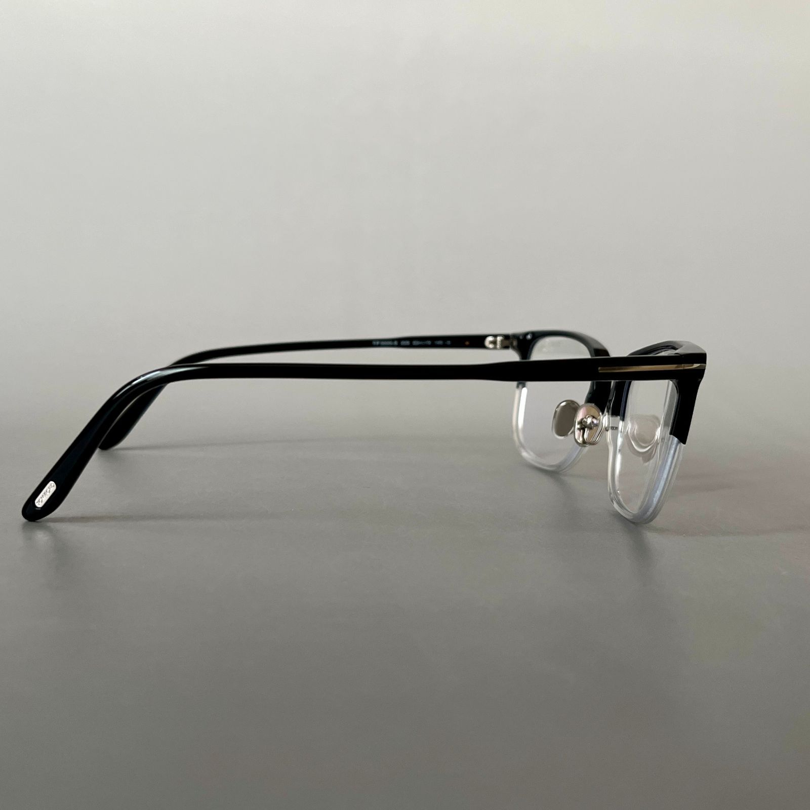 トムフォード メガネ ウェリントン ブラック クリア ツートン 黒 透明