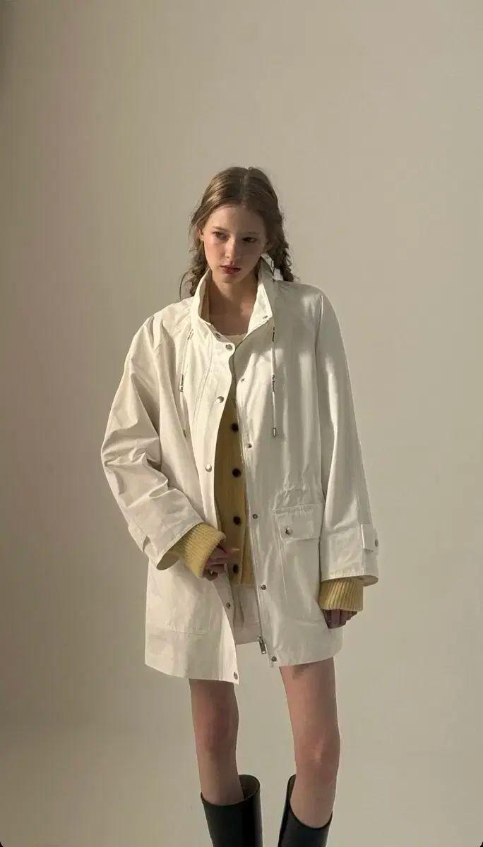 The Barnnet(ザ・バーネット) Yellow Saddle Shaggy 【CONTRAST】 Cardigan