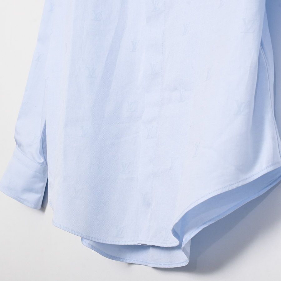 プリントコットンロングスリーブオックスフォードシャツ HSS32W