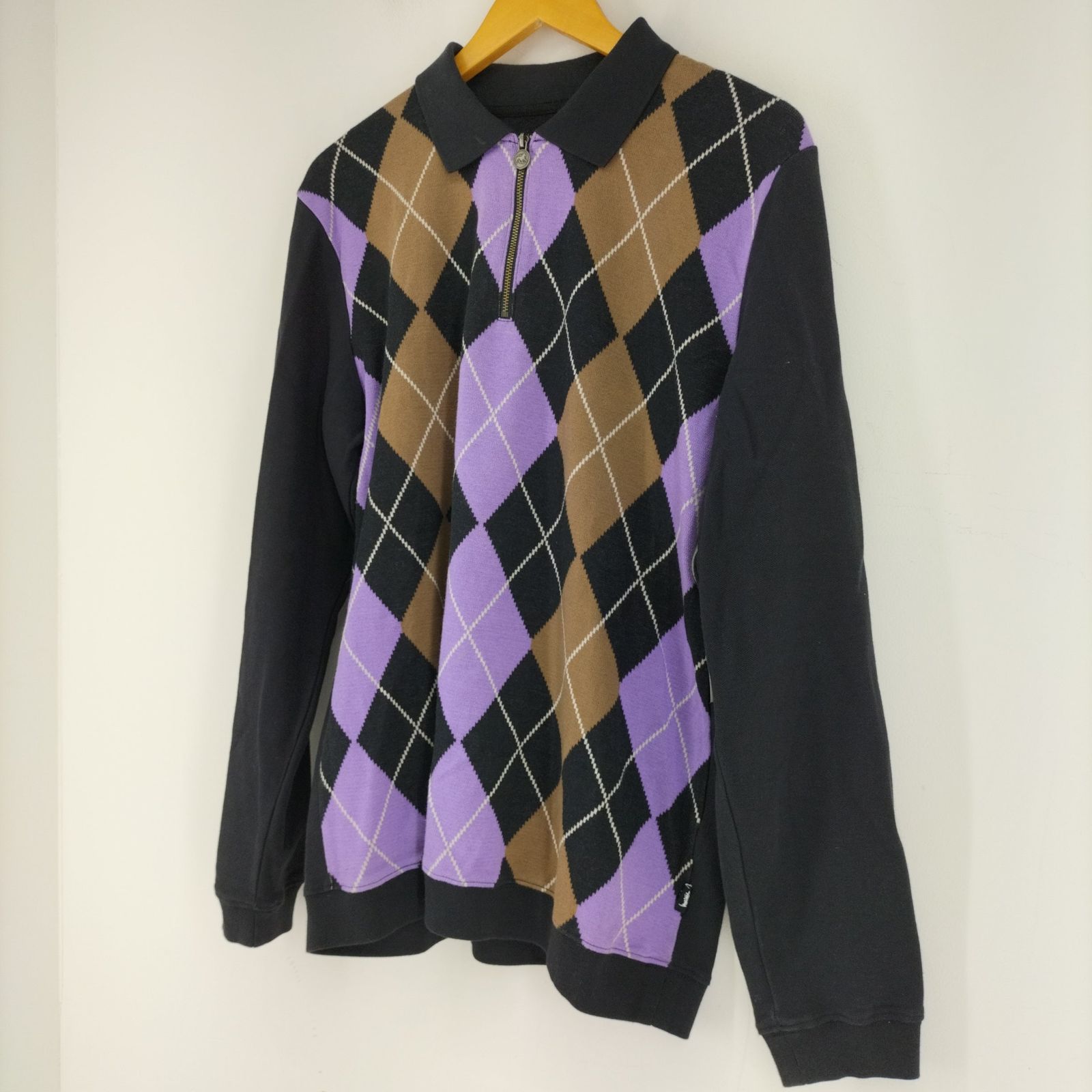 ステューシー Stussy Argyle Zip polo メンズ JPN：M - メルカリ