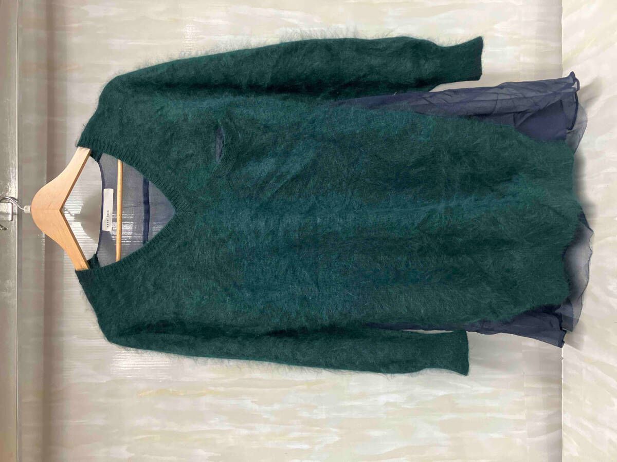 sacai luck サカイ ラック 長袖ニット チュール切替 アンゴラ