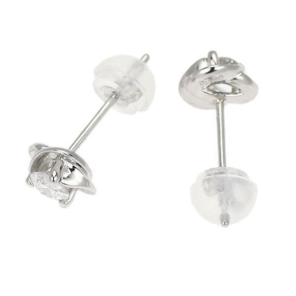 Pt900 ダイヤモンド ピアス 0.30ct フラワー