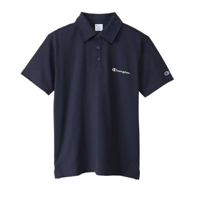 HANES ヘインズ SHORT SLEEVE POL ネイビー XLサイズ C3-X361 370 | スポーツ スポーツウエア ウエア 服 衣類 トップス 半袖 ショートスリーブ シャツ ポロシャツ 綿 コットン 素材 カノコ素材 おしゃれ 