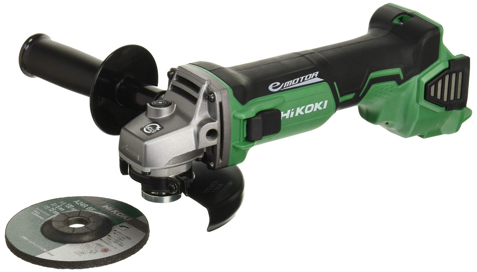 HiKOKI ハイコーキ 14.4V コードレスディスクグラインダ 充電式 ブレーキ付き 砥石径100mm 蓄電池 充電器 ケース別売り 本体のみ G14DBBVL NN L