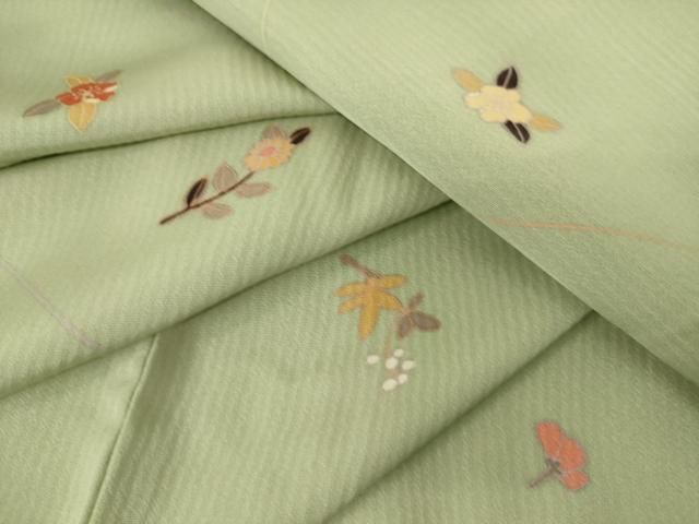 平和屋着物○上質な小紋 瓢箪 ひょうたん 舞桜文 正絹 逸品 DAAS2089tw