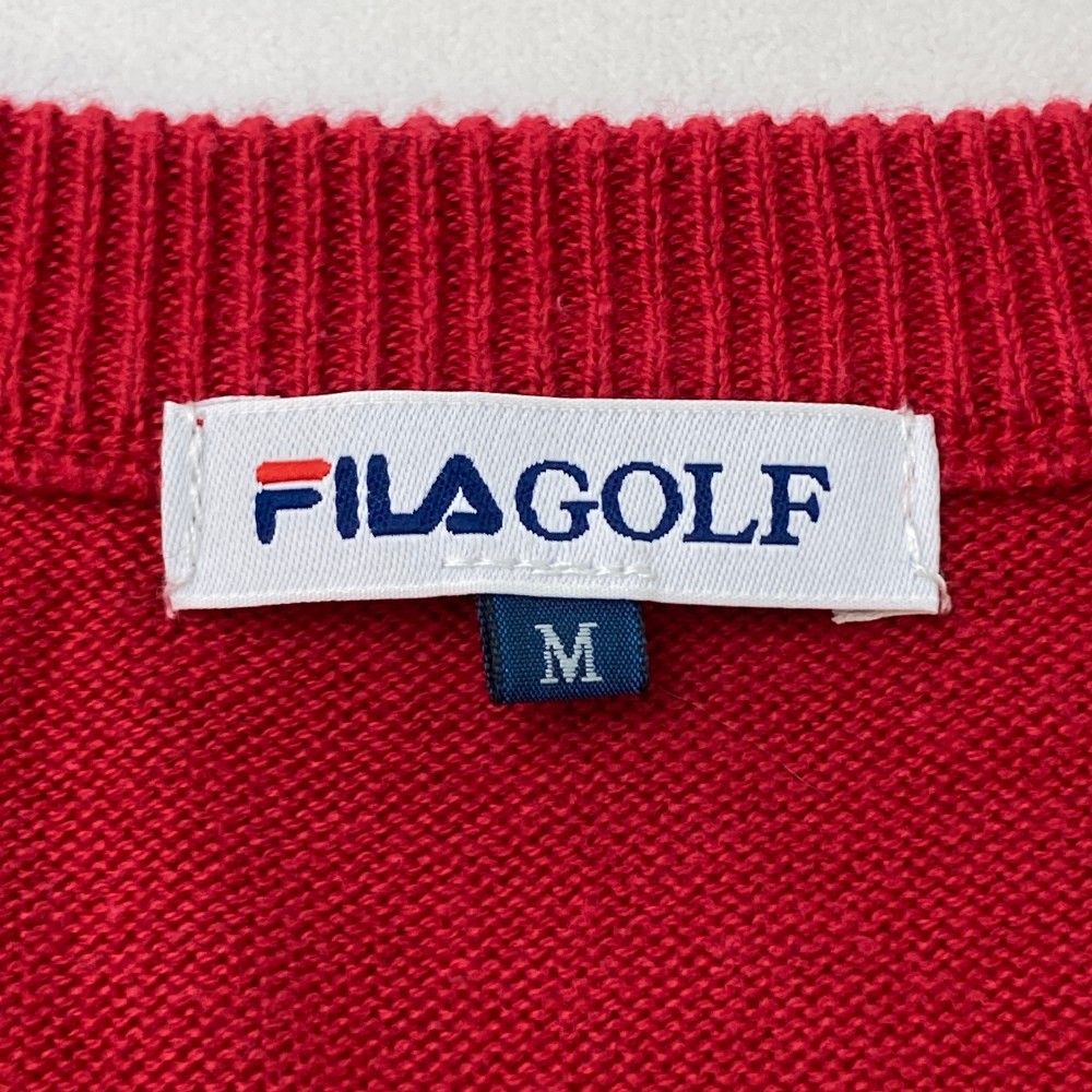FILA GOLF フィラゴルフ ニットジャケット M セール】FILA GOLF/フィラゴルフ ゴルフウェア ブランド ロゴ