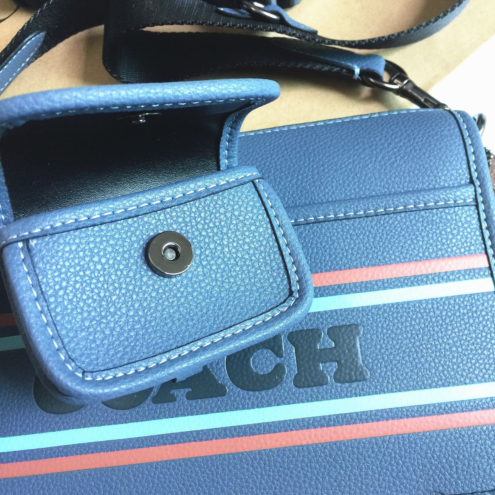 【セール中】COACH コーチバッグ CG998 デニムマルチ ヘリテージ コンバーチブル クロスボディーショルダーバッグ アウトレット品 保存袋付属  新品未使用