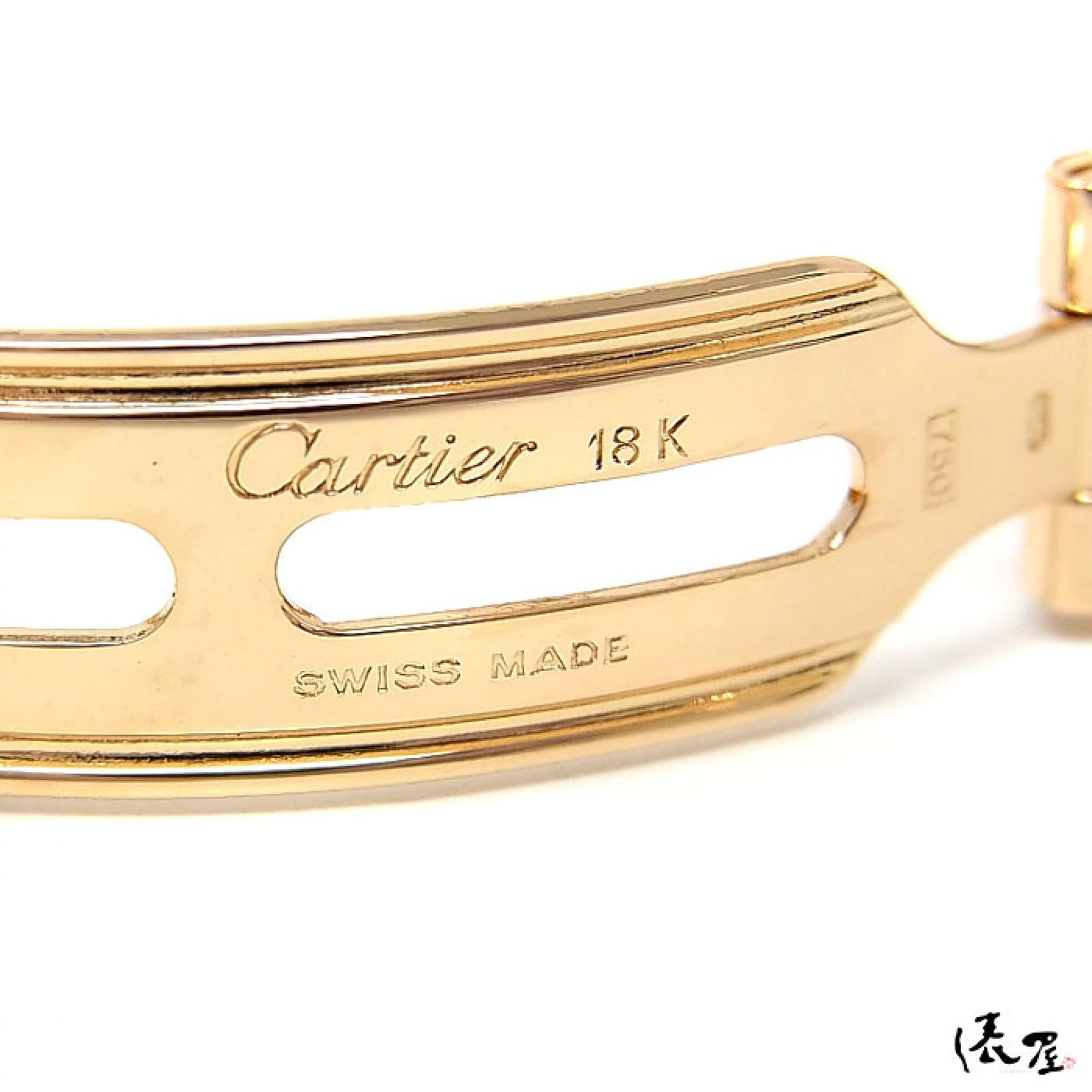 【仕上済/OH済】カルティエ K18YG ヴァンドーム LM ダイヤベゼル 極美品 アンティーク 金無垢 メンズ レディース Cartier 時計 腕時計 【送料無料】