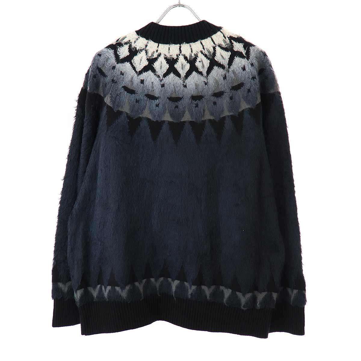 sacai サカイ 24SS Jacquard Knit Cardigan ジャガードニット ...