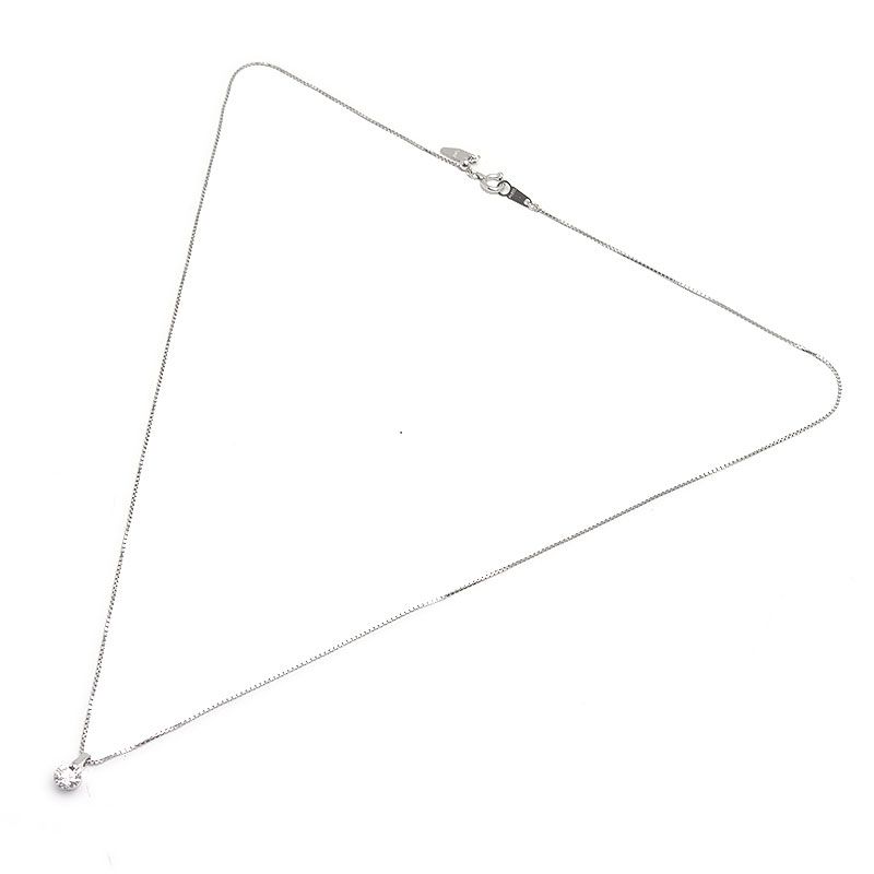 ダイヤモンドネックレス PT850/PT900・ダイヤ0.329ct 一粒 - メルカリ 