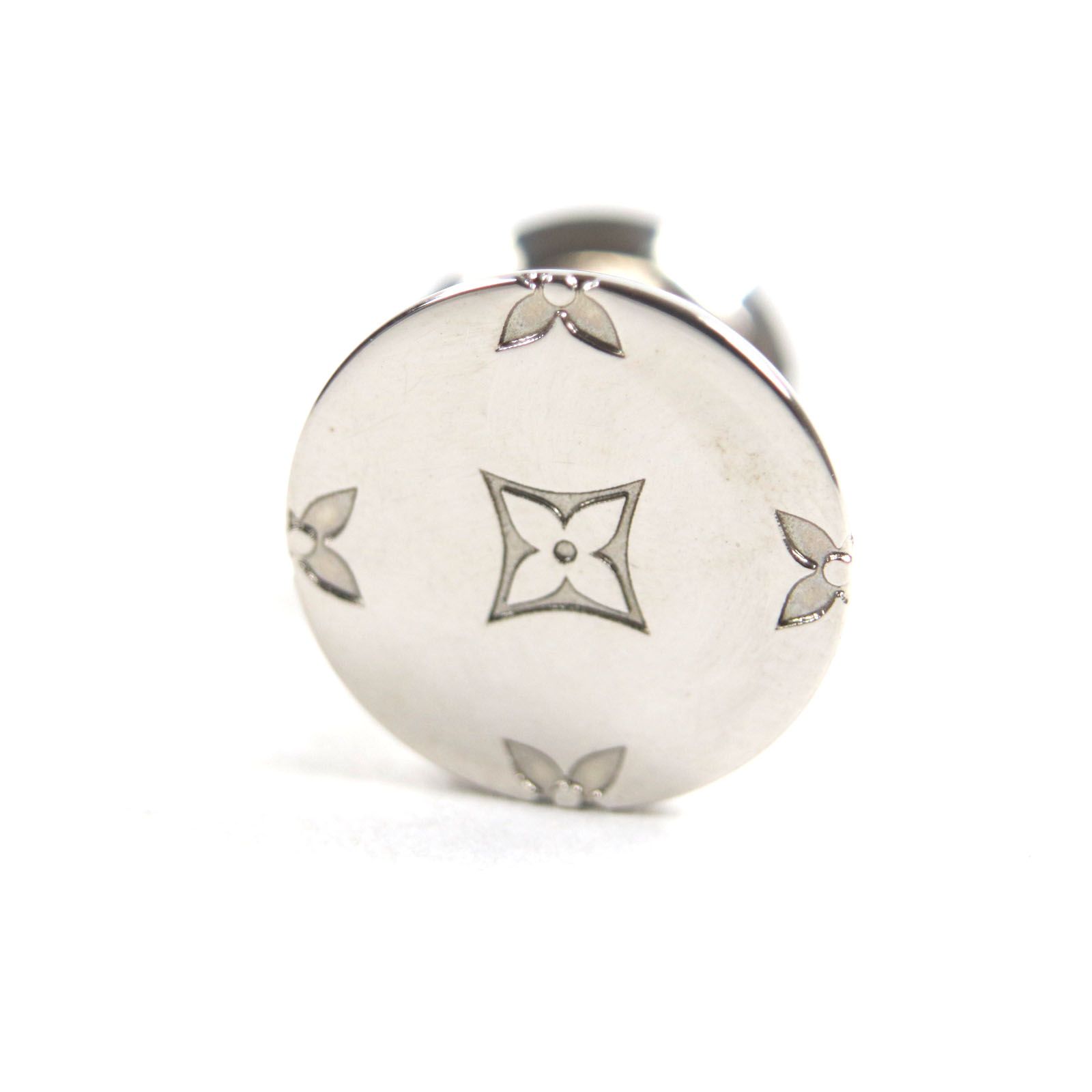 LOUIS VUITTON ルイヴィトン M61971 ブトン ドゥ マンシェット モノグラム カフスボタン カフリンクス シルバー イタリア製 メンズ