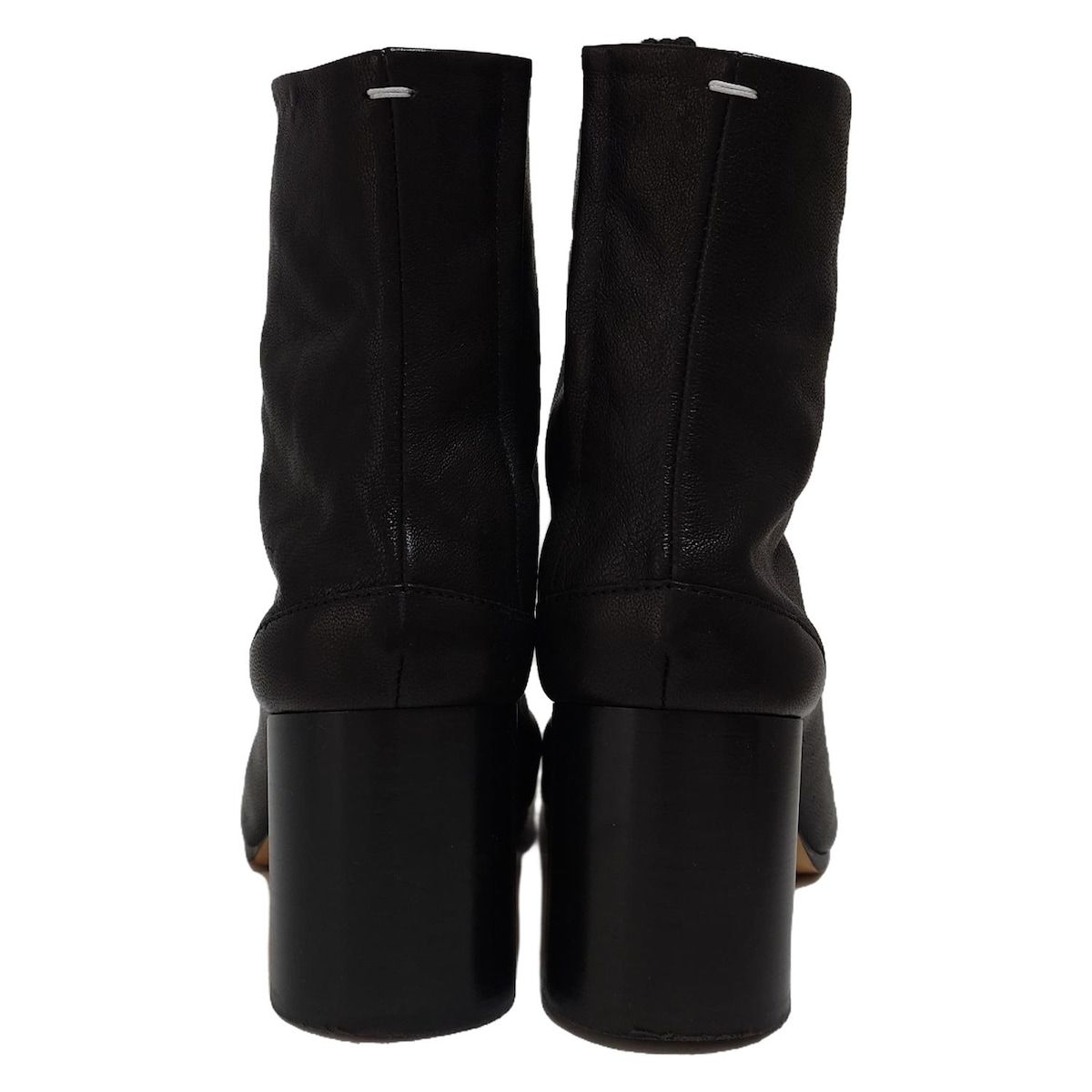 Maison Margiela メゾンマルジェラ ショートブーツ 35 レディース - 黒 タビ|アウトソール張替済 レザー KIN-KAAI_COM