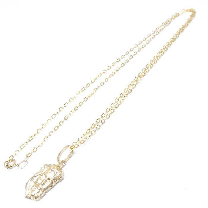 キリストモチーフ ネックレス K18YG イエローゴールド/75935【中古  