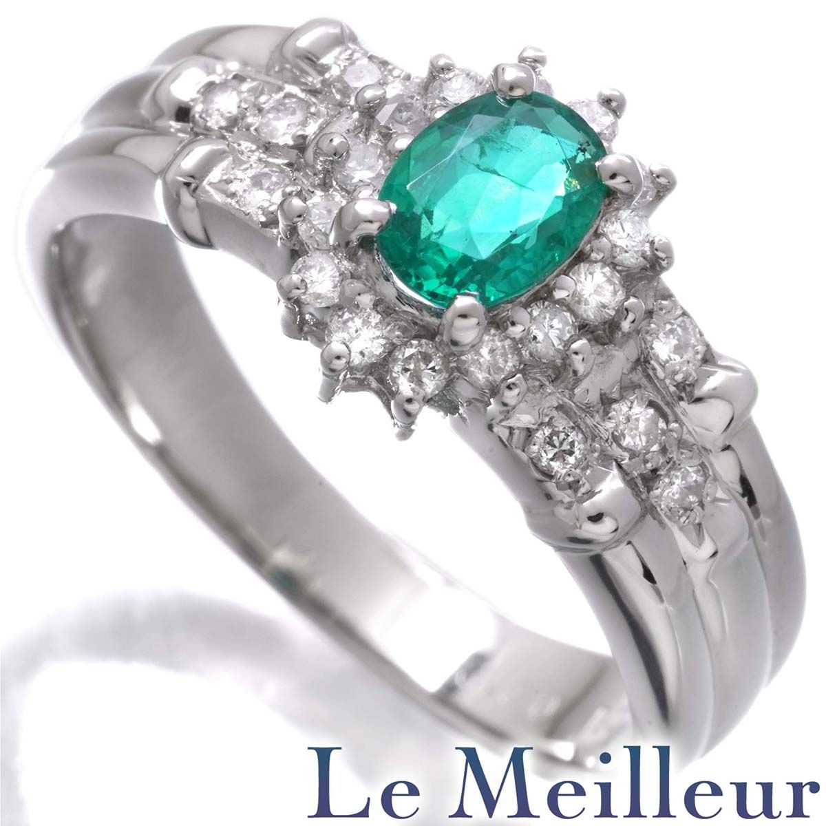 ヴィンテージ K14テスト済み 天然エメラルドのクラスターリング 大型 16.5号 アメリカ購入品 本物保証 ヴィンテージ K14テスト済み 天然エメラルドのクラスターリング 大型