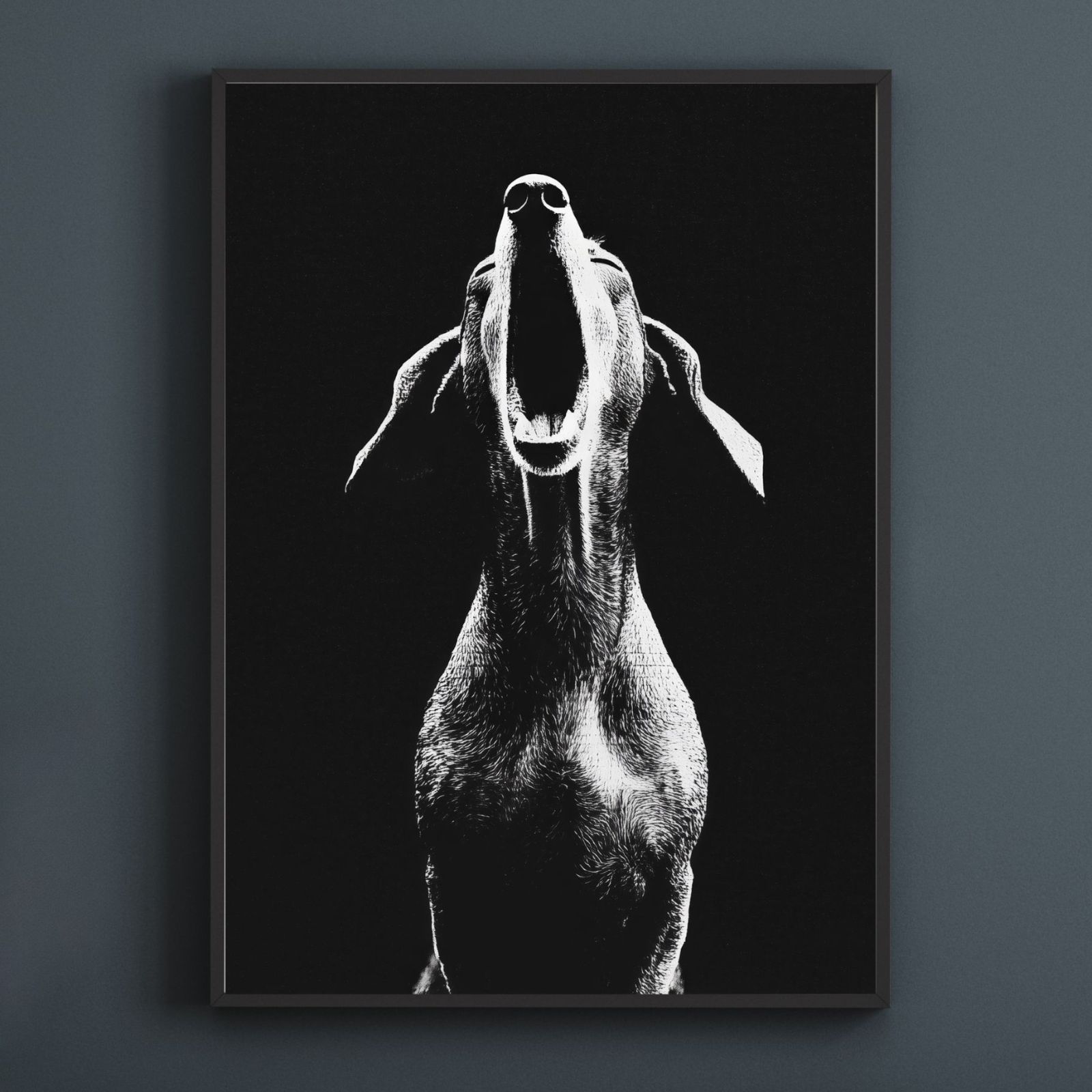 アートポスター 犬の絵