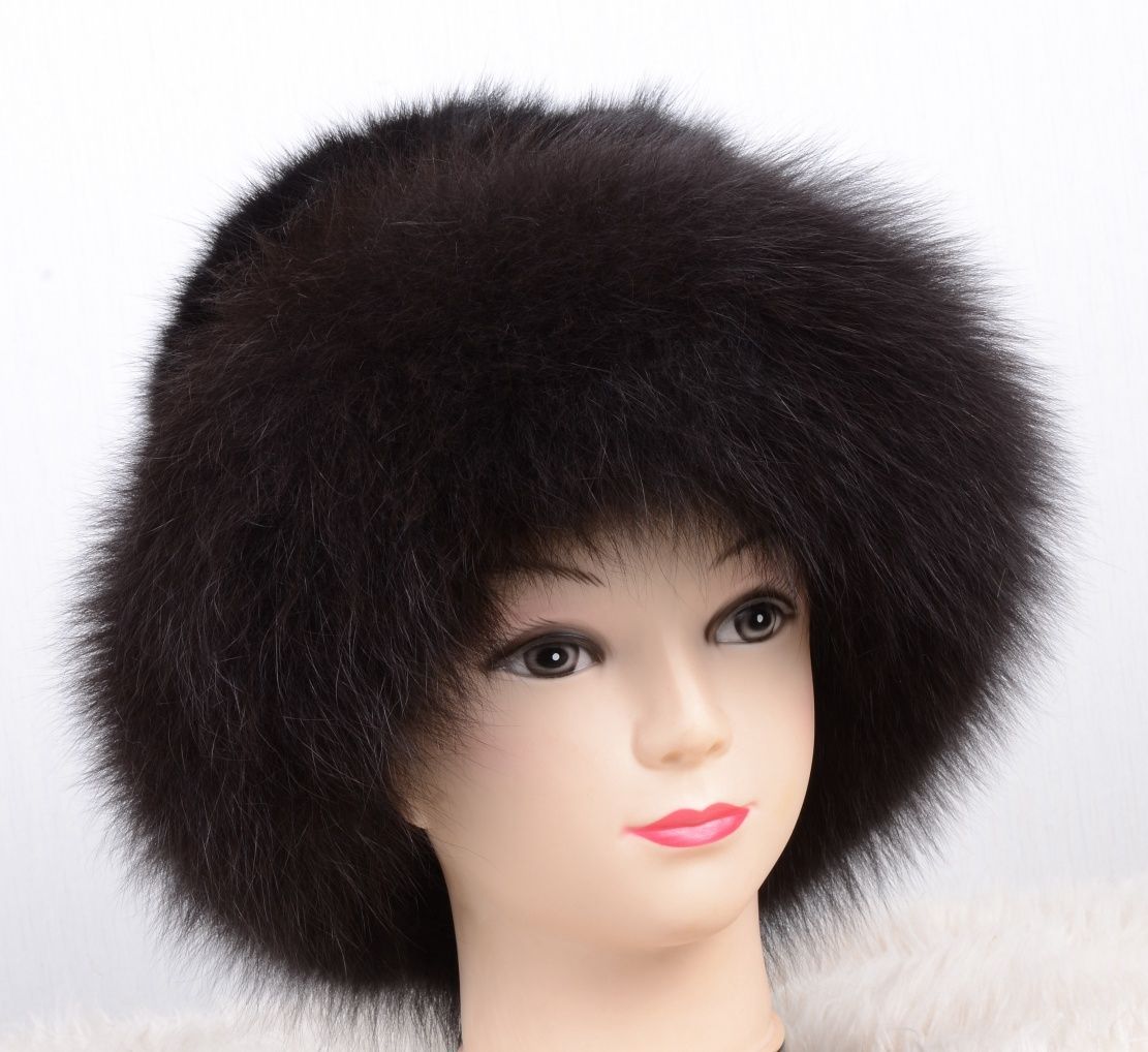 上質セーブルと上品なフォックスの編込みハット