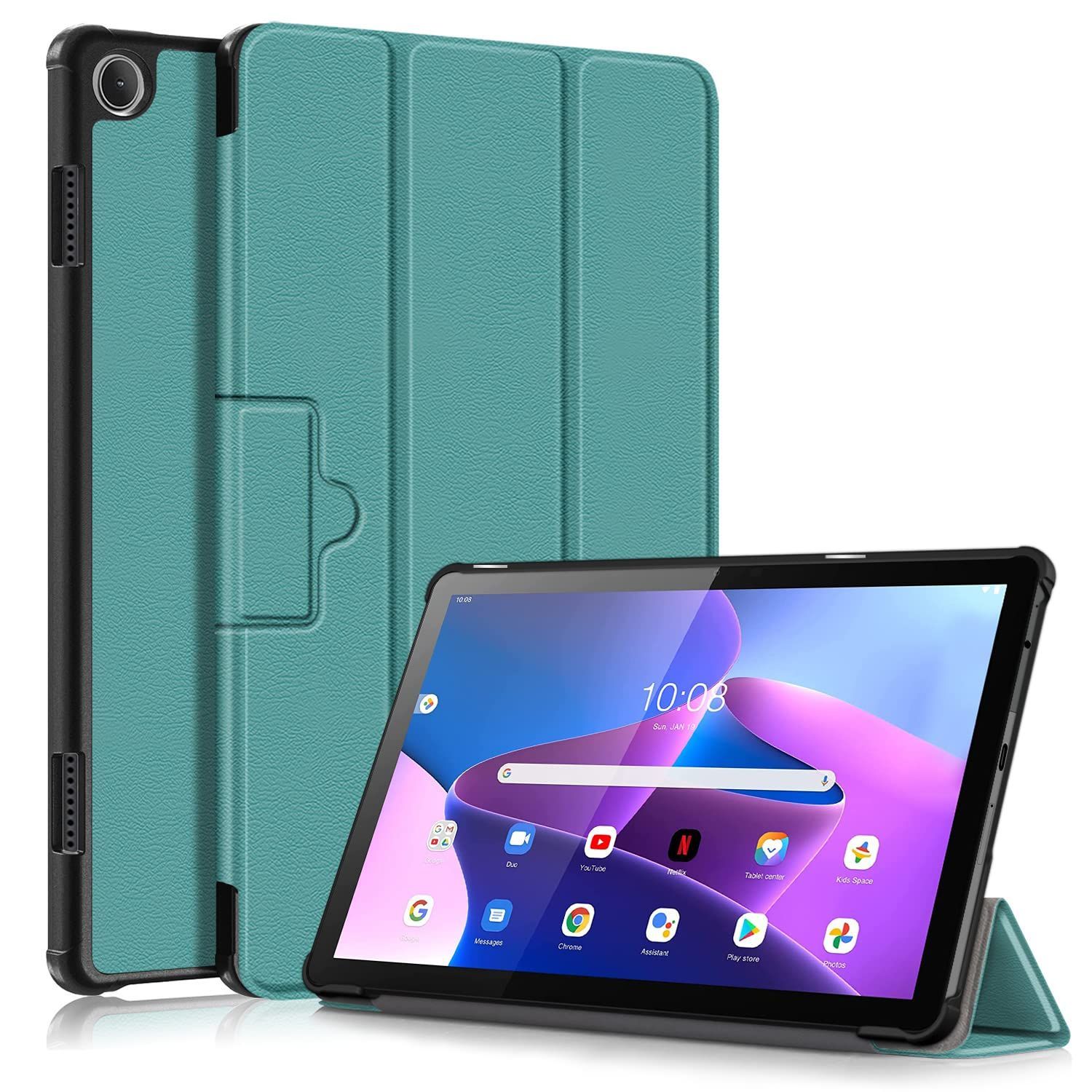 スタンド機能付き カバー ケース 開閉式 10.1インチ 三つ折 T10d Tab PUレザー Tab LAVIE 内蔵マグネット LAVIE 衝撃吸収 T10d|NTTドコモ NEC 軽量型 Beststartjp