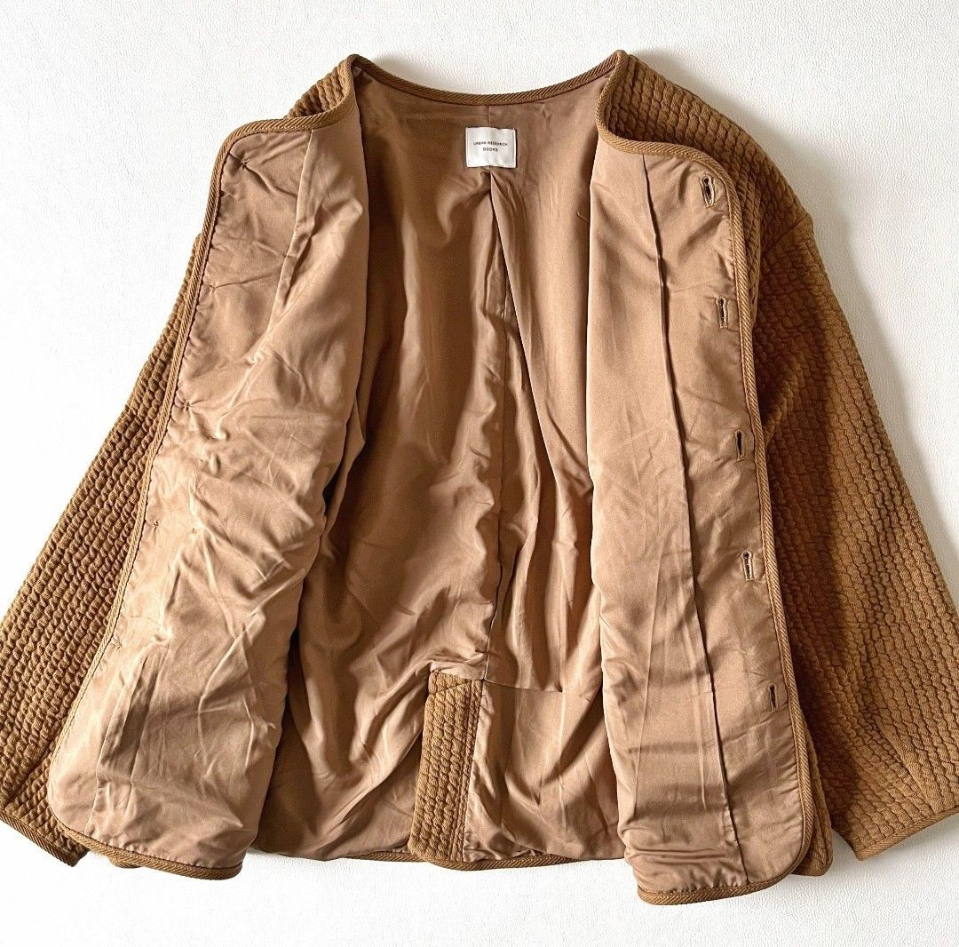 22AW♪美品♪アーバンリサーチドアーズ キルトノーカラー