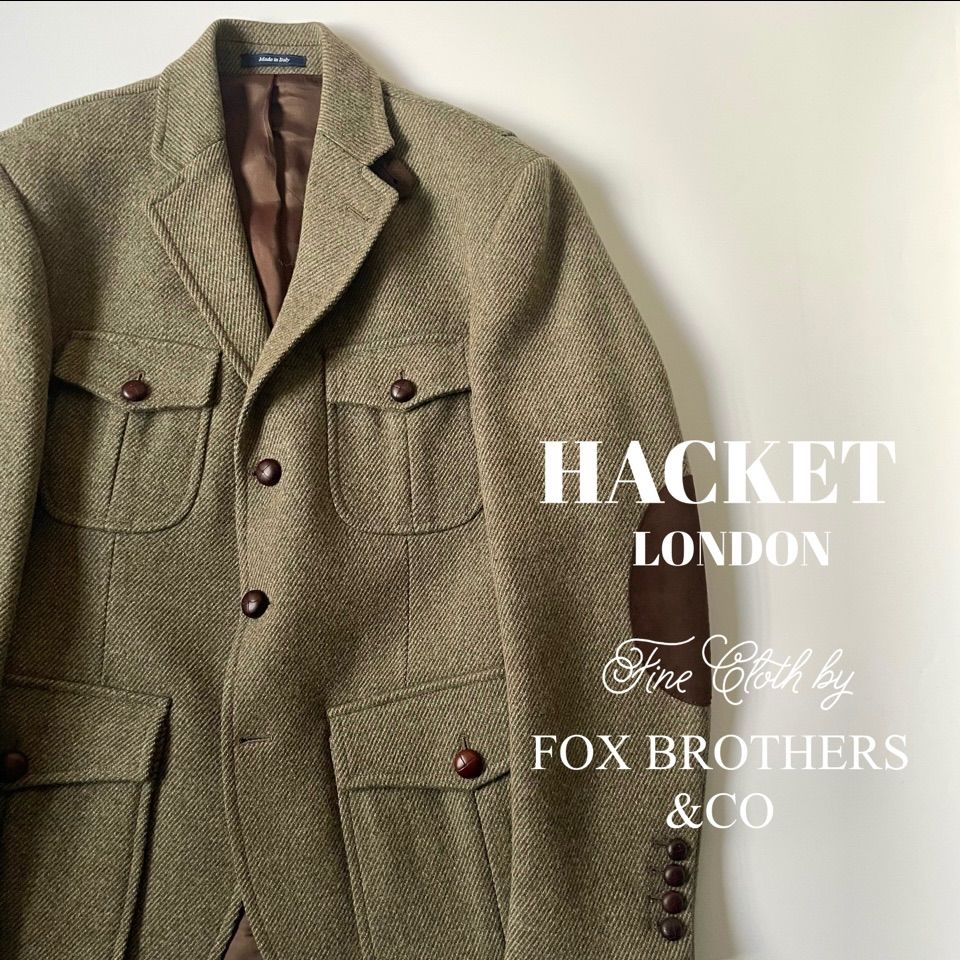 良品】 HACKET LONDON / FOX BROTHERS ツイード ハンティングジャケット - メルカリ