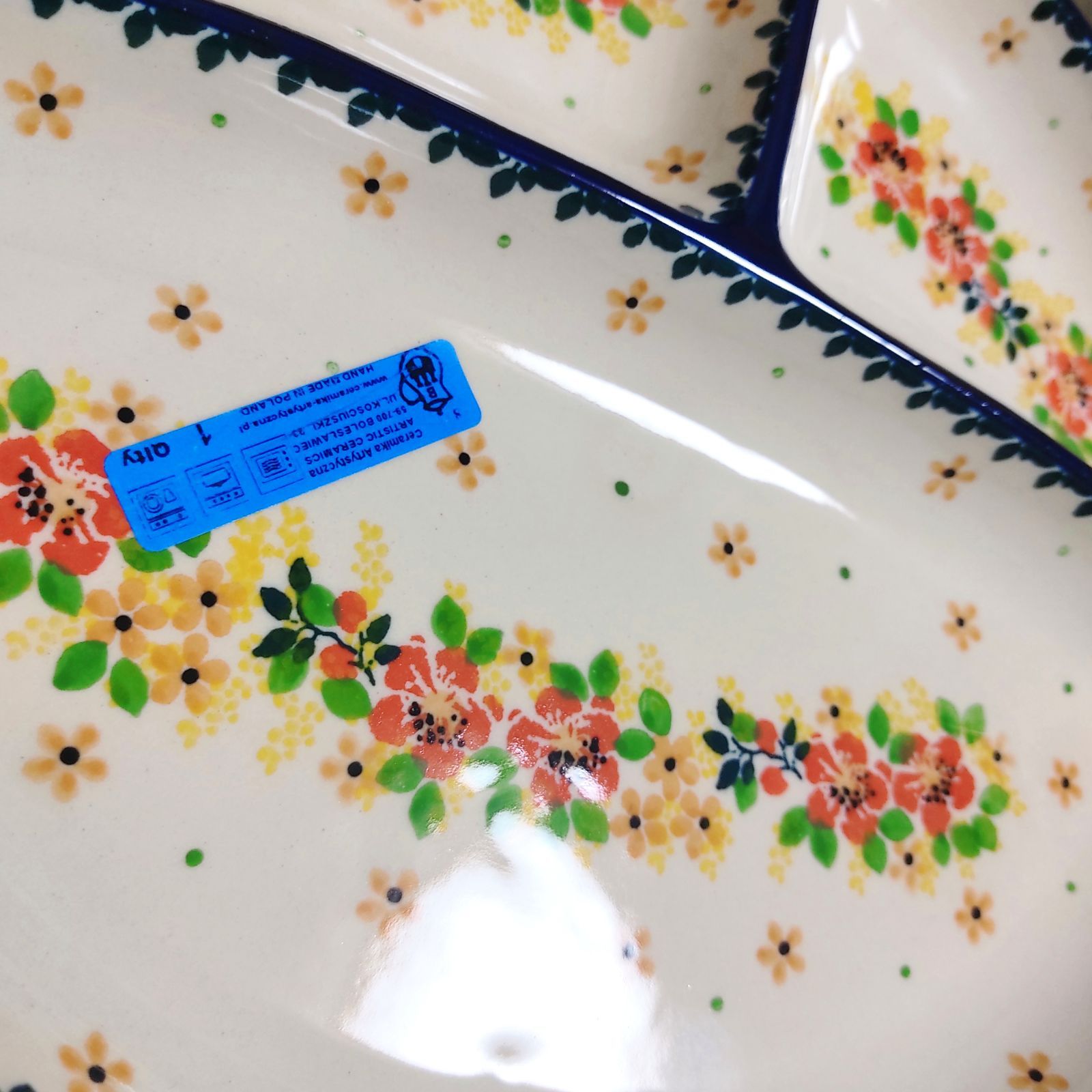 ポーリッシュポタリー仕切りプレート ポーリッシュポタリー＊仕切りプレートB