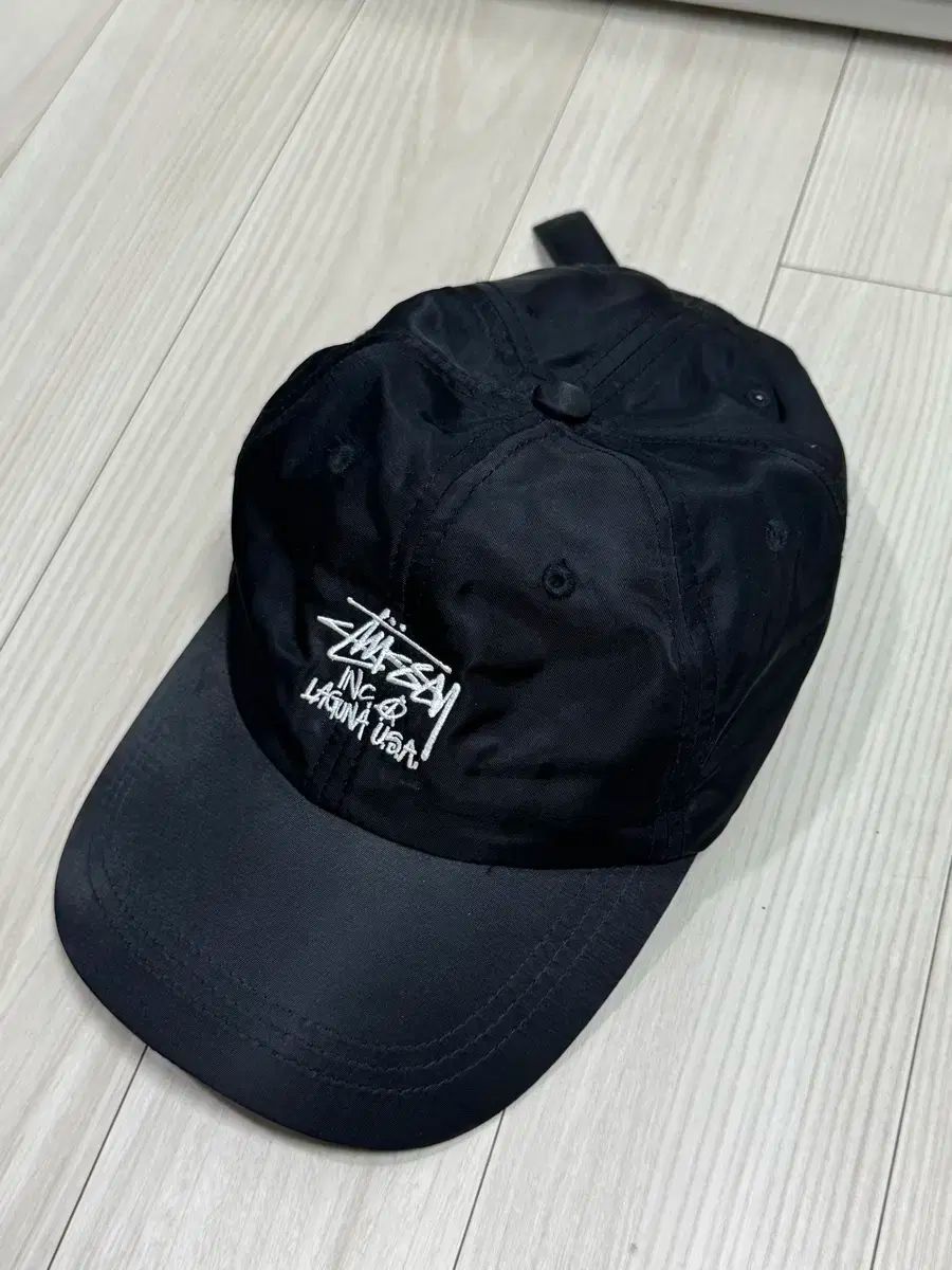 STUSSY ナイロン ボールキャップ ブラック OS