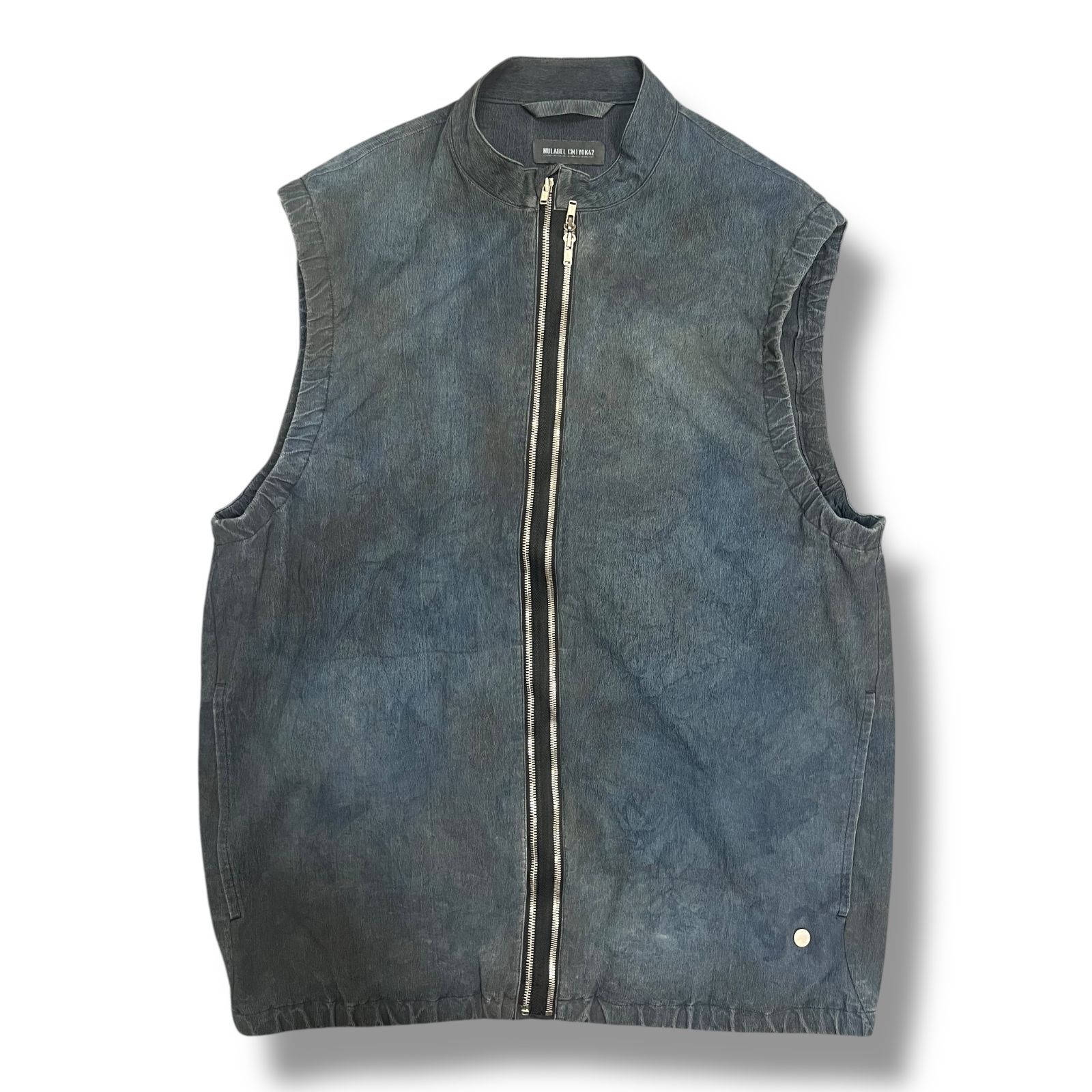 モールベスト NULABEL NATURAL DYED ZIP VEST ナチュラルダイド ジップベスト