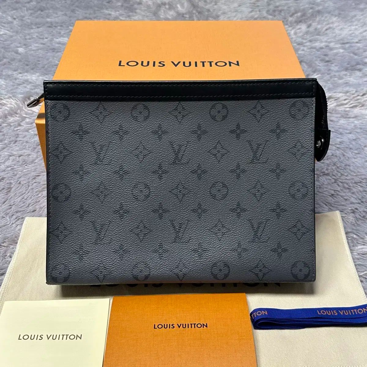 付属品完備 Louis Vuitton ルイヴィトン エクリプス リバース ポシェット ヴォワヤージュ クラッチ